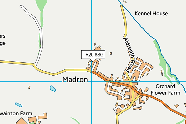 TR20 8SG map - OS VectorMap District (Ordnance Survey)