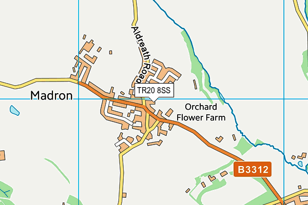 TR20 8SS map - OS VectorMap District (Ordnance Survey)