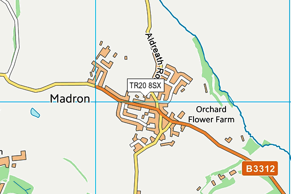TR20 8SX map - OS VectorMap District (Ordnance Survey)