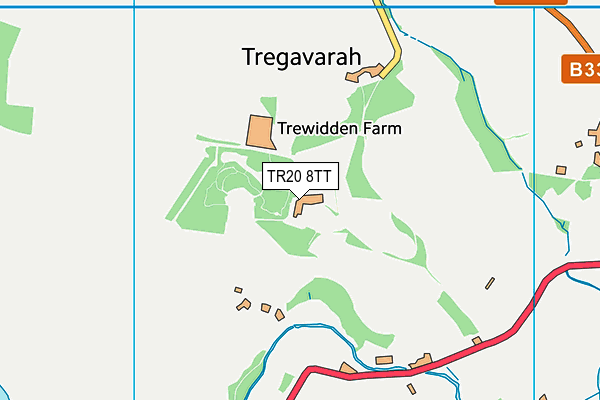 TR20 8TT map - OS VectorMap District (Ordnance Survey)
