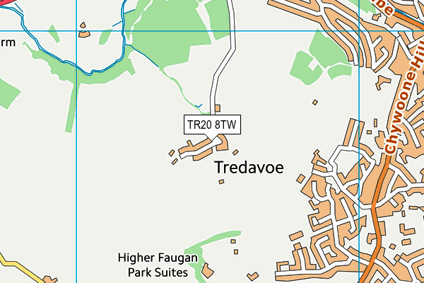 TR20 8TW map - OS VectorMap District (Ordnance Survey)