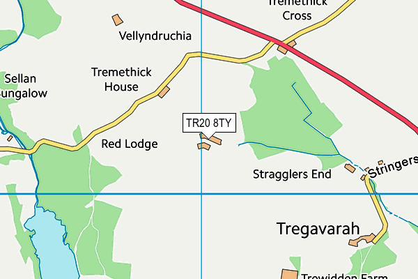 TR20 8TY map - OS VectorMap District (Ordnance Survey)