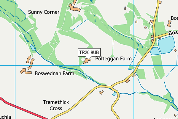 TR20 8UB map - OS VectorMap District (Ordnance Survey)