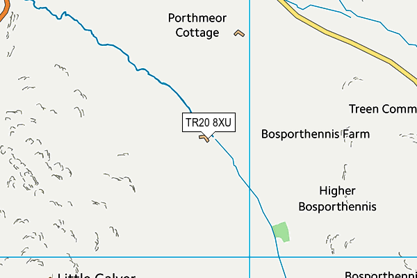 TR20 8XU map - OS VectorMap District (Ordnance Survey)