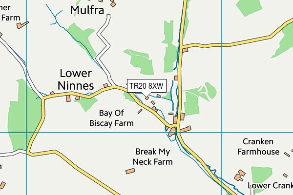 TR20 8XW map - OS VectorMap District (Ordnance Survey)