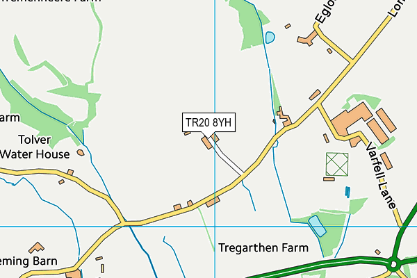 TR20 8YH map - OS VectorMap District (Ordnance Survey)