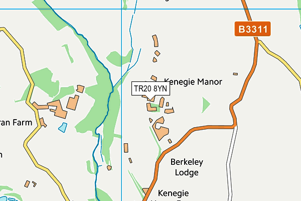 TR20 8YN map - OS VectorMap District (Ordnance Survey)
