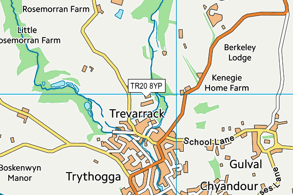 TR20 8YP map - OS VectorMap District (Ordnance Survey)
