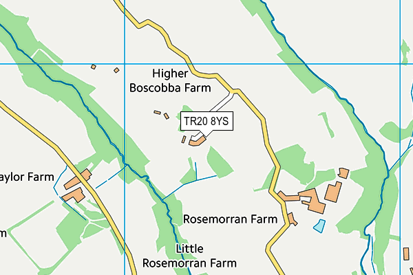 TR20 8YS map - OS VectorMap District (Ordnance Survey)