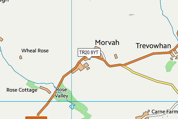 TR20 8YT map - OS VectorMap District (Ordnance Survey)