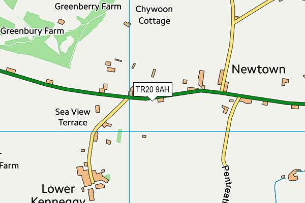 TR20 9AH map - OS VectorMap District (Ordnance Survey)