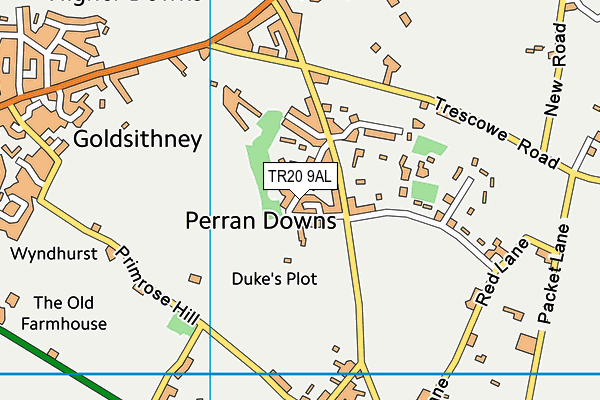 TR20 9AL map - OS VectorMap District (Ordnance Survey)