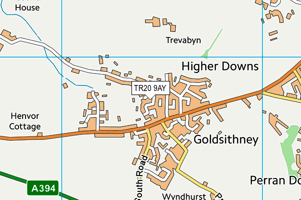 TR20 9AY map - OS VectorMap District (Ordnance Survey)