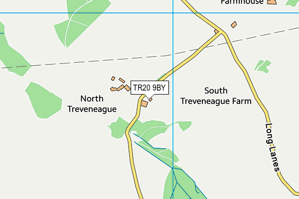 TR20 9BY map - OS VectorMap District (Ordnance Survey)