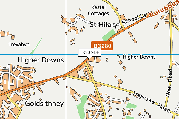 TR20 9DH map - OS VectorMap District (Ordnance Survey)