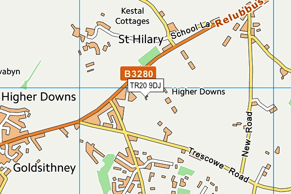 TR20 9DJ map - OS VectorMap District (Ordnance Survey)