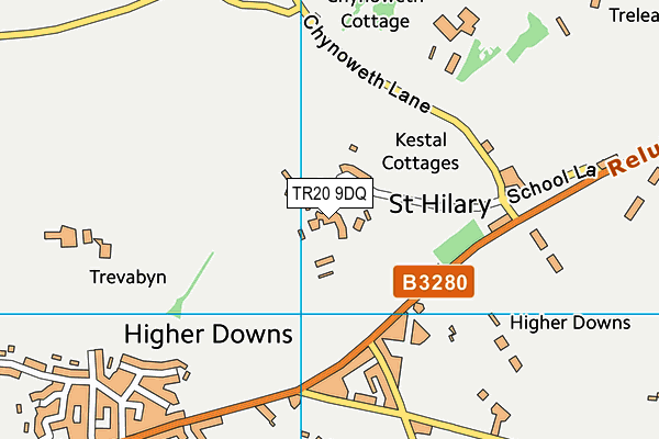 TR20 9DQ map - OS VectorMap District (Ordnance Survey)