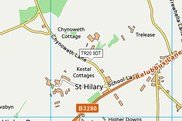 TR20 9DT map - OS VectorMap District (Ordnance Survey)