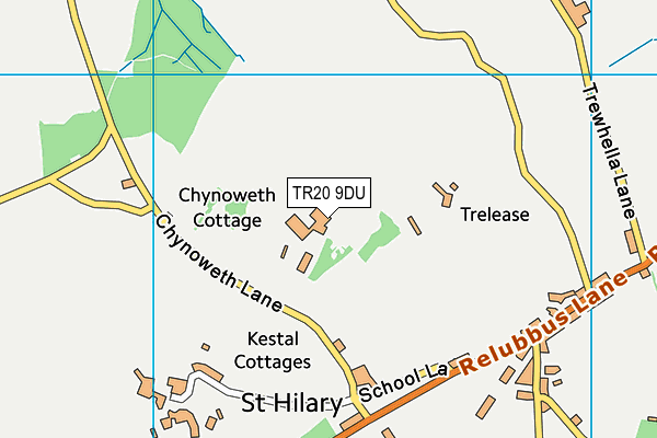 TR20 9DU map - OS VectorMap District (Ordnance Survey)