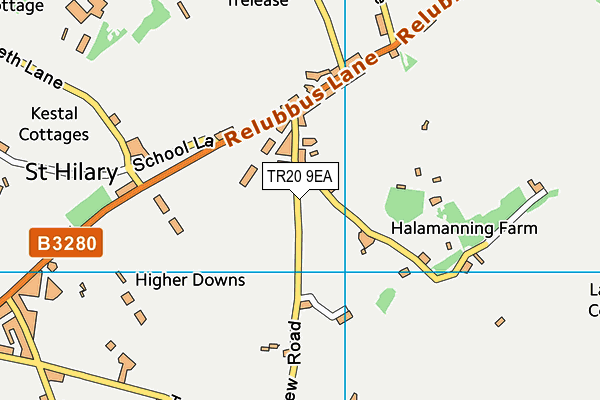 TR20 9EA map - OS VectorMap District (Ordnance Survey)