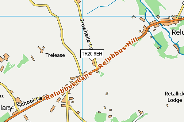 TR20 9EH map - OS VectorMap District (Ordnance Survey)