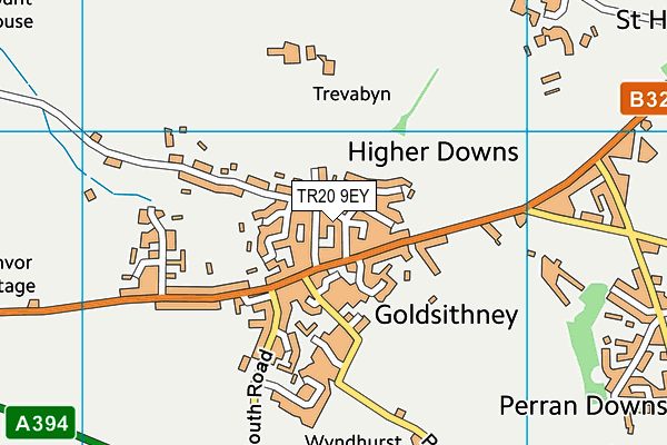 TR20 9EY map - OS VectorMap District (Ordnance Survey)