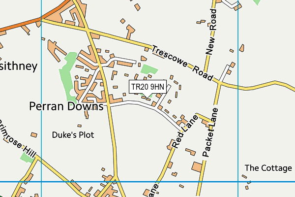 TR20 9HN map - OS VectorMap District (Ordnance Survey)