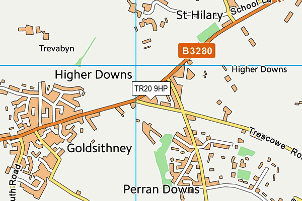 TR20 9HP map - OS VectorMap District (Ordnance Survey)