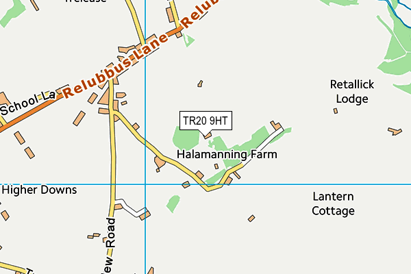 TR20 9HT map - OS VectorMap District (Ordnance Survey)