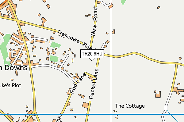 TR20 9HU map - OS VectorMap District (Ordnance Survey)
