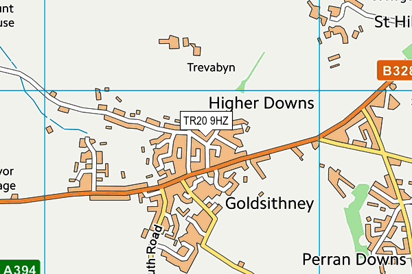 TR20 9HZ map - OS VectorMap District (Ordnance Survey)