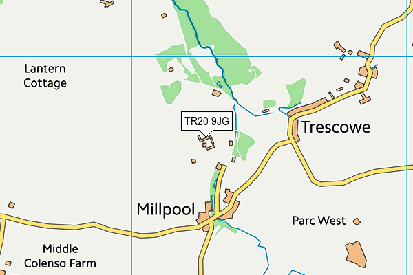 TR20 9JG map - OS VectorMap District (Ordnance Survey)