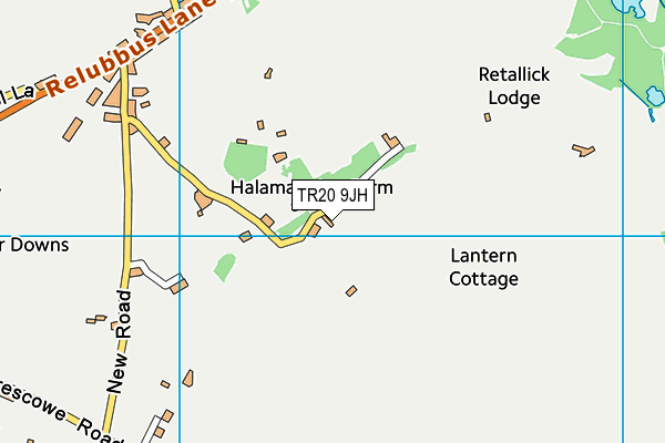 TR20 9JH map - OS VectorMap District (Ordnance Survey)