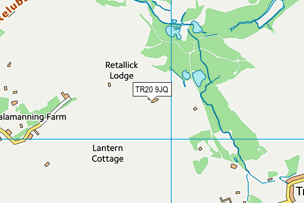 TR20 9JQ map - OS VectorMap District (Ordnance Survey)