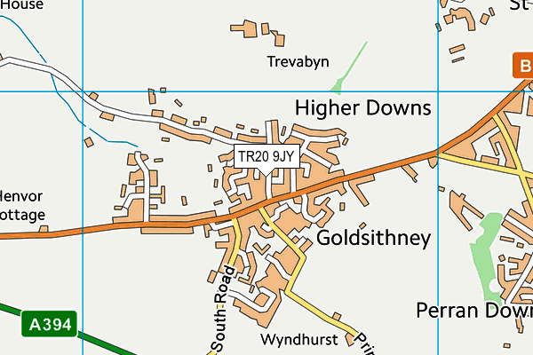 TR20 9JY map - OS VectorMap District (Ordnance Survey)