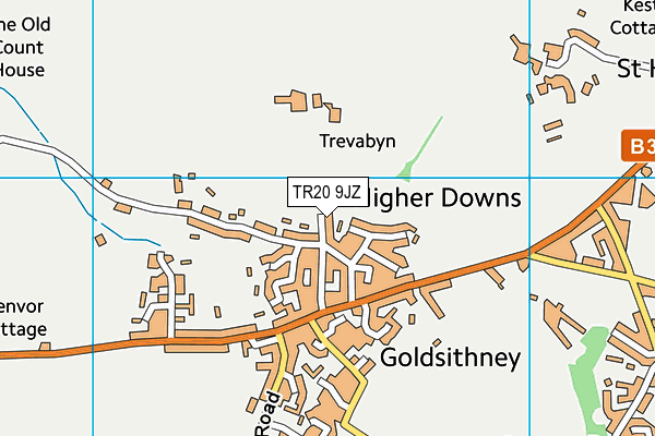 TR20 9JZ map - OS VectorMap District (Ordnance Survey)