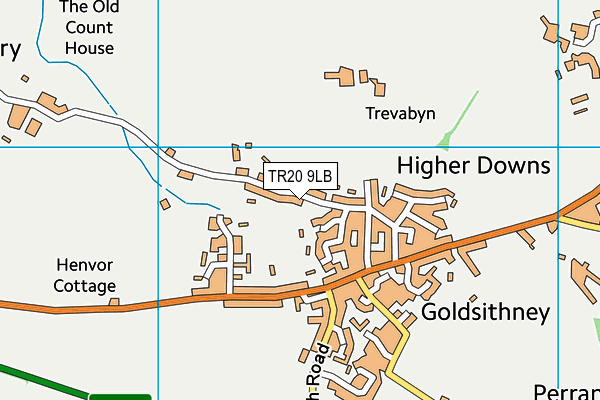 TR20 9LB map - OS VectorMap District (Ordnance Survey)