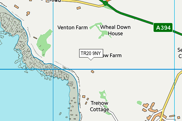 TR20 9NY map - OS VectorMap District (Ordnance Survey)