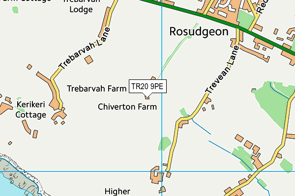 TR20 9PE map - OS VectorMap District (Ordnance Survey)