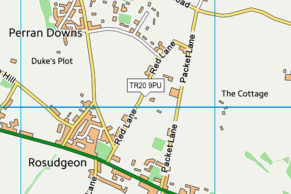 TR20 9PU map - OS VectorMap District (Ordnance Survey)