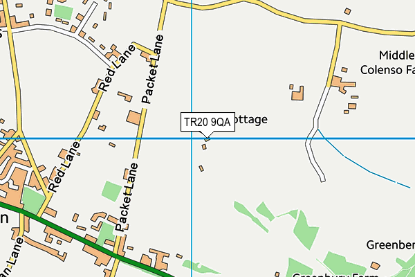 TR20 9QA map - OS VectorMap District (Ordnance Survey)