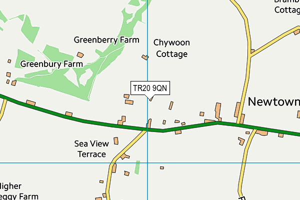 TR20 9QN map - OS VectorMap District (Ordnance Survey)