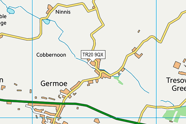 TR20 9QX map - OS VectorMap District (Ordnance Survey)