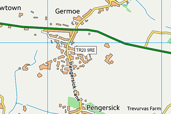 TR20 9RE map - OS VectorMap District (Ordnance Survey)