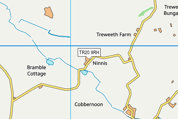 TR20 9RH map - OS VectorMap District (Ordnance Survey)