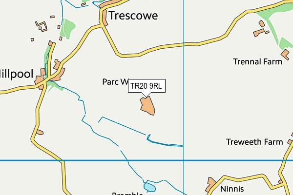 TR20 9RL map - OS VectorMap District (Ordnance Survey)