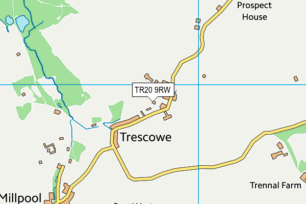 TR20 9RW map - OS VectorMap District (Ordnance Survey)