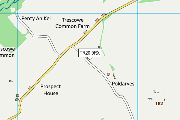 TR20 9RX map - OS VectorMap District (Ordnance Survey)