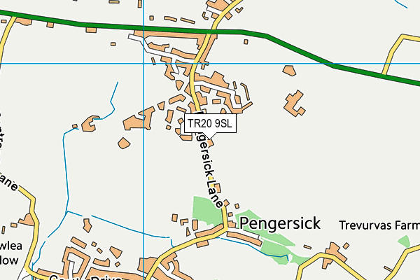 TR20 9SL map - OS VectorMap District (Ordnance Survey)