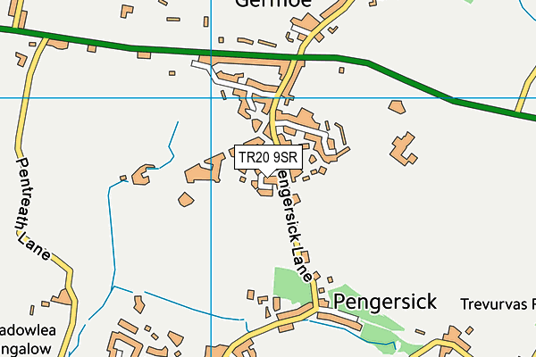 TR20 9SR map - OS VectorMap District (Ordnance Survey)